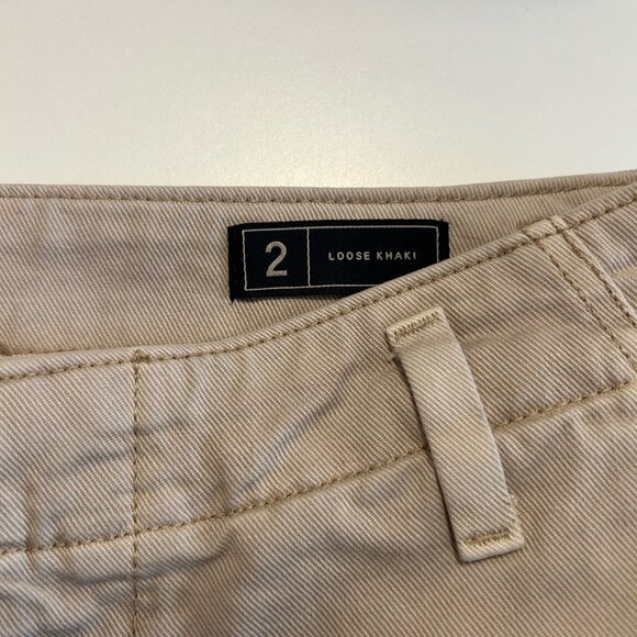 NWT Gap Size 2 Loose Khaki Wide Leg Pants - Picture 3 of 6
